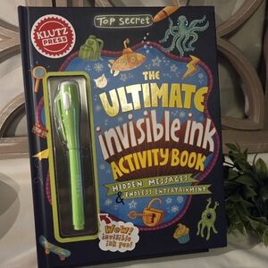 🕵️ NWOT Spy Fun & Secret Notes Activity Book W/ Pen Decoder